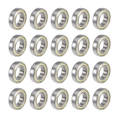 Harfington Uxcell Deep Groove Ball Bearings Metric Double Shield High Carbon Steel Bearing