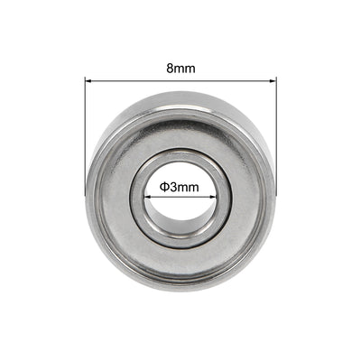 Harfington Uxcell Deep Groove Ball Bearings Metric Double Shield High Carbon Steel Bearing