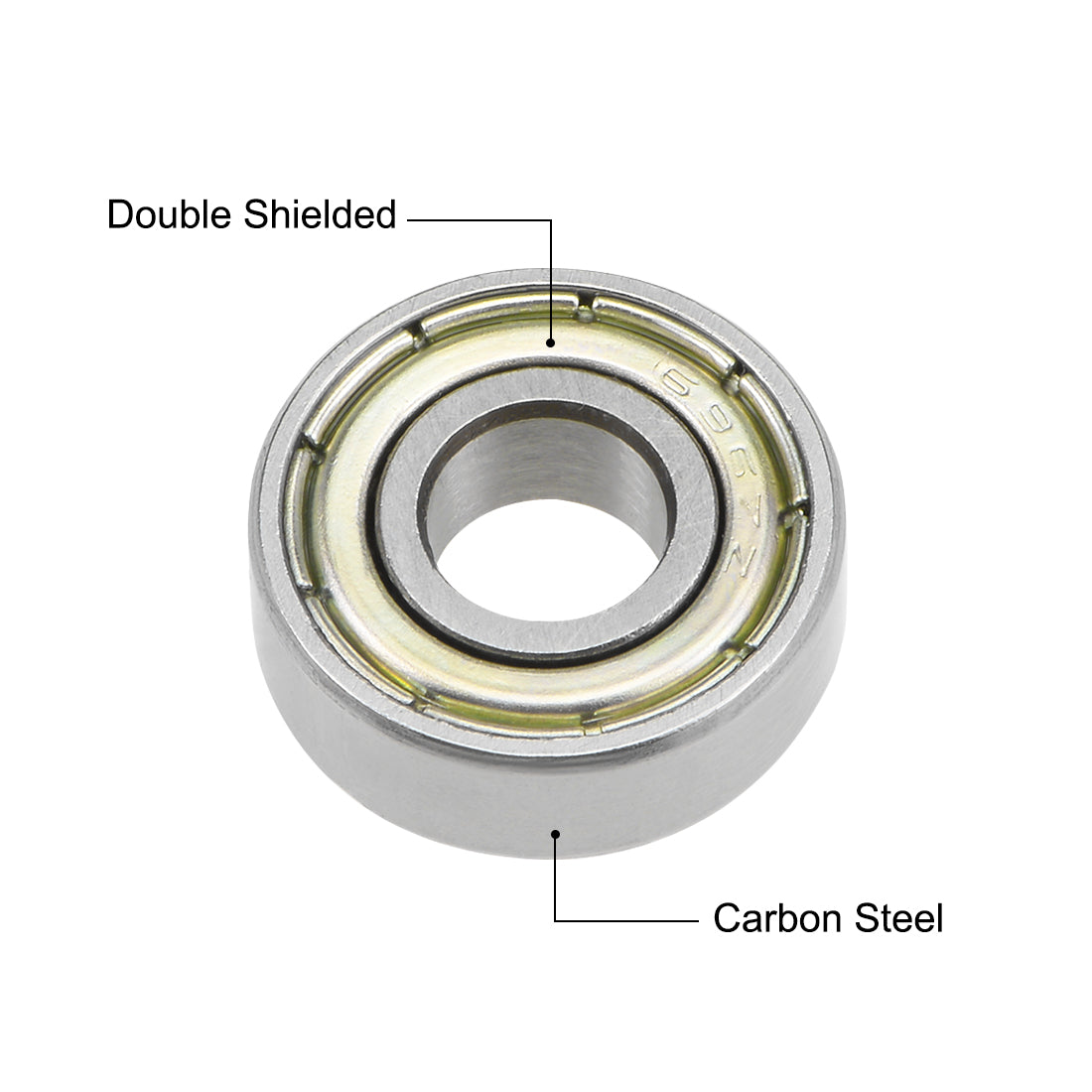 uxcell Uxcell Deep Groove Ball Bearings Metric Double Shielded High Carbon Steel Z2 Level