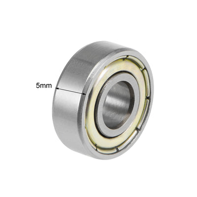 Harfington Uxcell Deep Groove Ball Bearings Metric Double Shielded High Carbon Steel Z2 Level