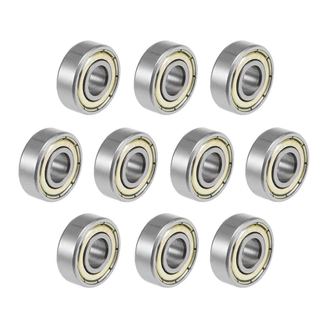 uxcell Uxcell Deep Groove Ball Bearings Metric Double Shielded High Carbon Steel Z2 Level