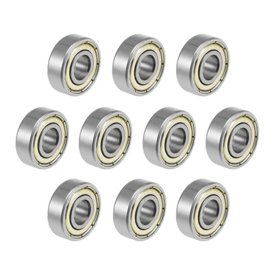 Harfington Uxcell Deep Groove Ball Bearings Metric Double Shielded High Carbon Steel Z2 Level