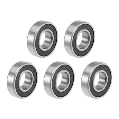 Harfington Uxcell Deep Groove Ball Bearings Metric Double Sealed High Carbon Steel Z2 Level