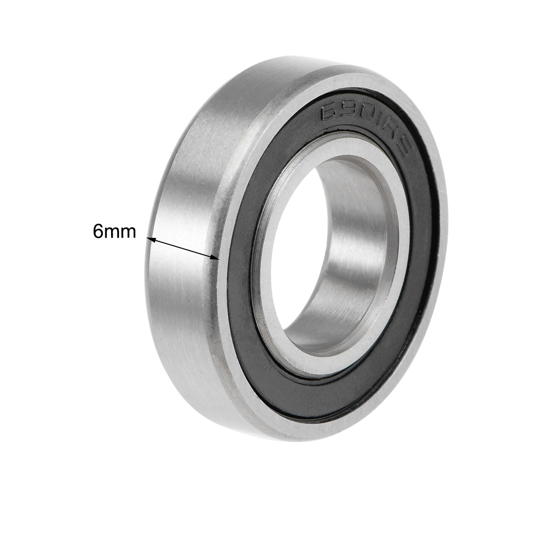 uxcell Uxcell Deep Groove Ball Bearing Metric Double Sealed High Carbon Steel Z2