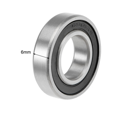 Harfington Uxcell Deep Groove Ball Bearing Metric Double Sealed High Carbon Steel Z2