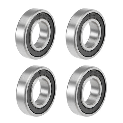 Harfington Uxcell Deep Groove Ball Bearing Metric Double Sealed High Carbon Steel Z2