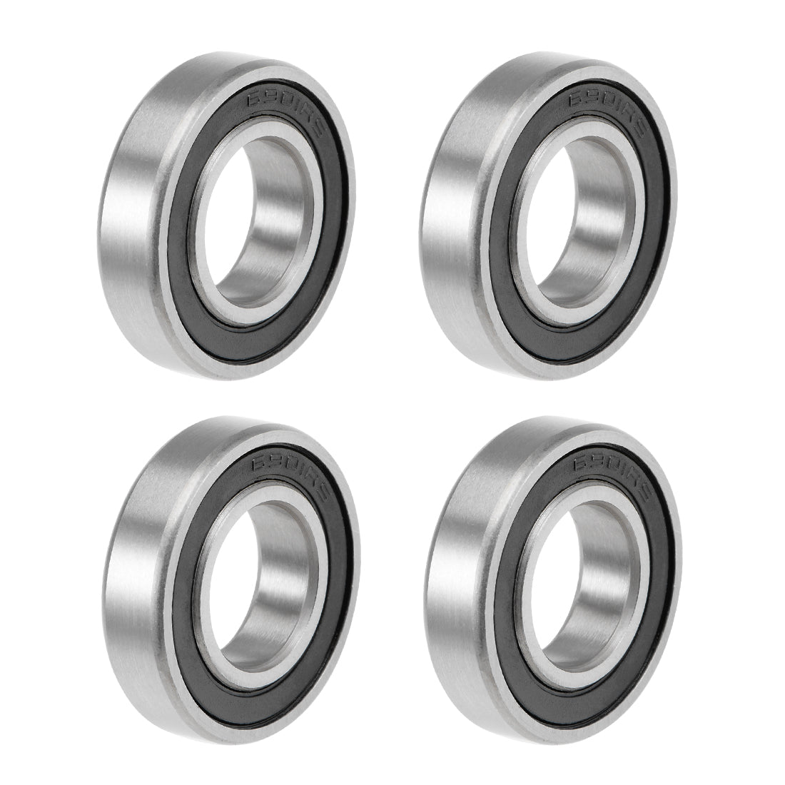 uxcell Uxcell Deep Groove Ball Bearing Metric Double Sealed High Carbon Steel Z2