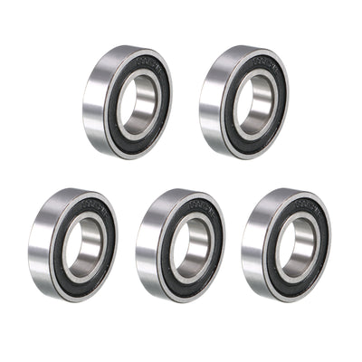 Harfington Uxcell Deep Groove Ball Bearings Metric Double Sealed High Carbon Steel Z2 Level