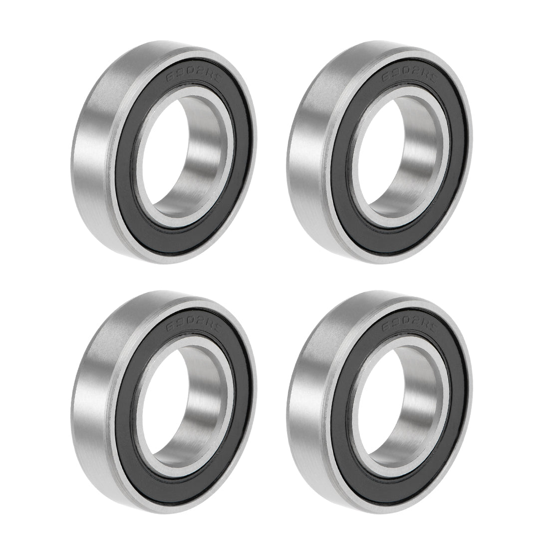 uxcell Uxcell Deep Groove Ball Bearing Metric Double Sealed High Carbon Steel Z2