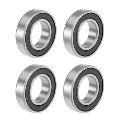 Harfington Uxcell Deep Groove Ball Bearing Metric Double Sealed High Carbon Steel Z2