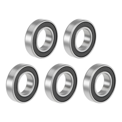 Harfington Uxcell Deep Groove Ball Bearings Metric Double Sealed High Carbon Steel Z2 Level