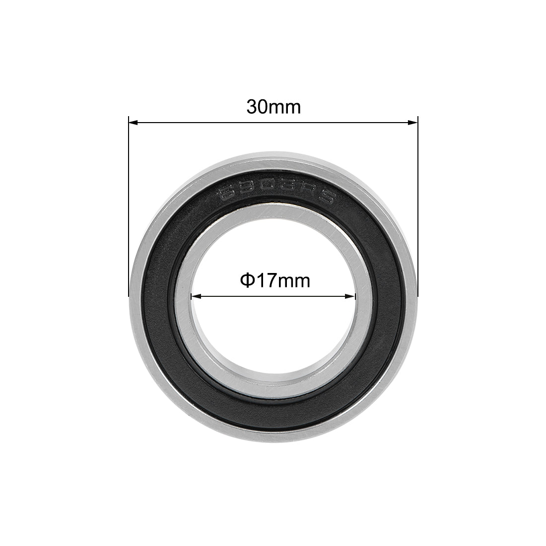 Harfington Deep Groove Ball Bearings Double Sealed Carbon Steel