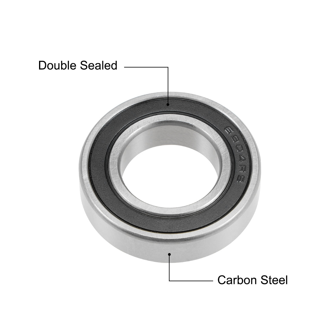 uxcell Uxcell Deep Groove Ball Bearing Metric Double Sealed High Carbon Steel Z2