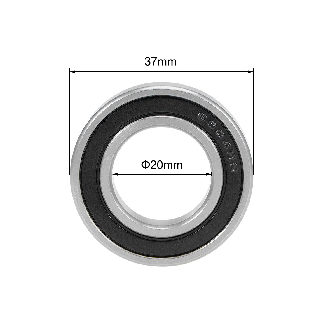 uxcell Uxcell Deep Groove Ball Bearing Metric Double Sealed High Carbon Steel Z2