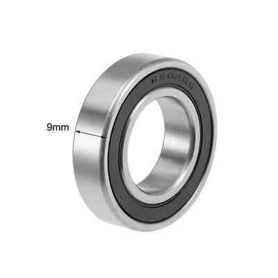 Harfington Uxcell Deep Groove Ball Bearing Metric Double Sealed High Carbon Steel Z2