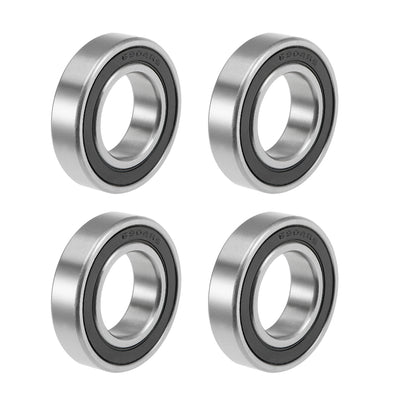 Harfington Uxcell Deep Groove Ball Bearing Metric Double Sealed High Carbon Steel Z2