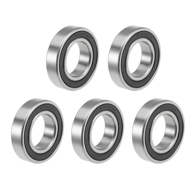 Harfington Uxcell Deep Groove Ball Bearings Metric Double Sealed High Carbon Steel Z2 Level