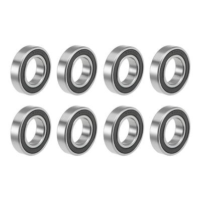 Harfington Uxcell Deep Groove Ball Bearings Thin Section Double Sealed High Carbon Steel