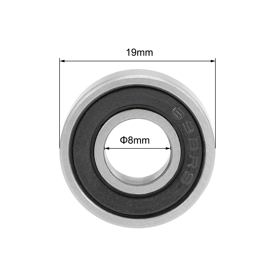 uxcell Uxcell Deep Groove Ball Bearings Metric Double Sealed High Carbon Steel Z2 Level