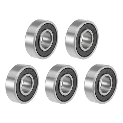 Harfington Uxcell Deep Groove Ball Bearings Metric Double Sealed High Carbon Steel Z2 Level