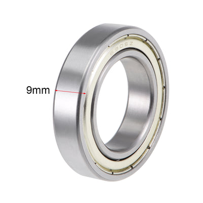 Harfington Uxcell Deep Groove Ball Bearings Metric Double Shielded High Carbon Steel Z2 Level