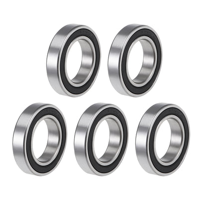 Harfington Uxcell Deep Groove Ball Bearings Metric Double Sealed High Carbon Steel Z2 Level