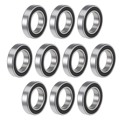 Harfington Uxcell Deep Groove Ball Bearings Metric Double Seal High Carbon Steel Z2