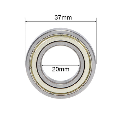 Harfington Uxcell Deep Groove Ball Bearings Metric Double Shielded High Carbon Steel Z2 Level