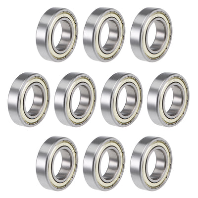 Harfington Uxcell Deep Groove Ball Bearings Metric Double Shielded High Carbon Steel Z2 Level