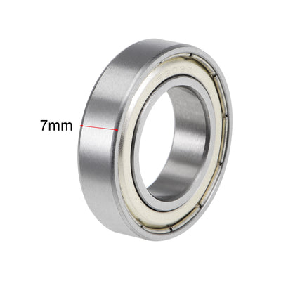 Harfington Uxcell Deep Groove Ball Bearings Metric Double Shielded High Carbon Steel Z2 Level