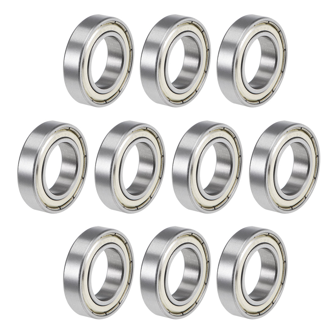 uxcell Uxcell Deep Groove Ball Bearings Metric Double Shielded High Carbon Steel Z2 Level