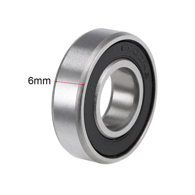 Harfington Uxcell Deep Groove Ball Bearings Metric Double Seal High Carbon Steel Z2