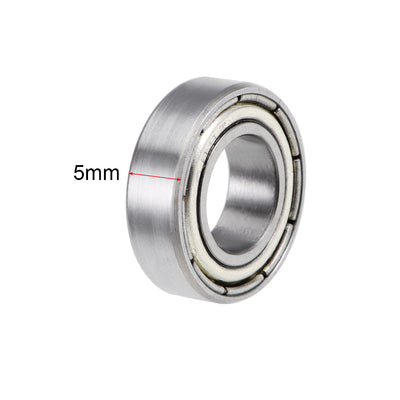 Harfington Uxcell Deep Groove Ball Bearings Metric Double Shielded High Carbon Steel Z2 Level