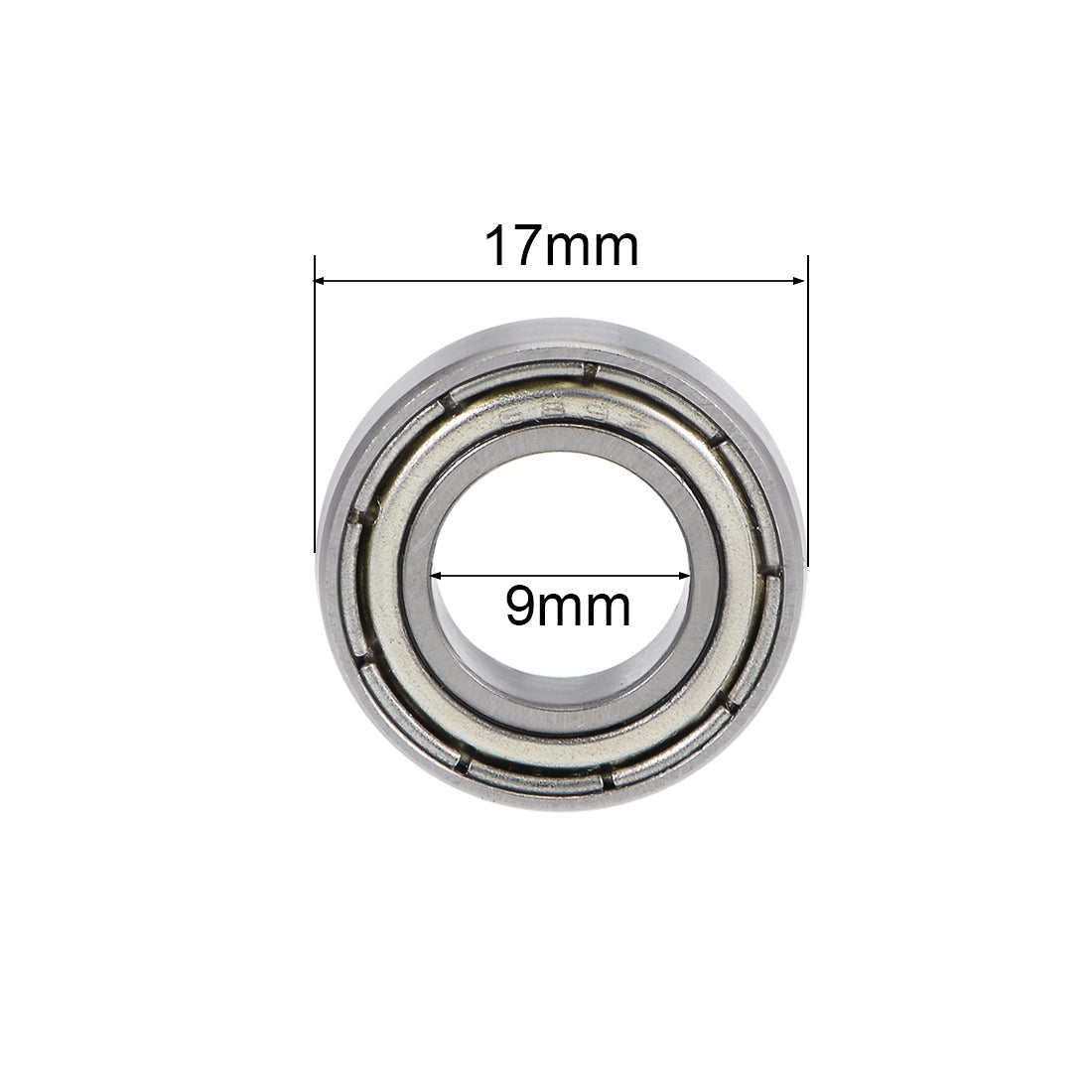 uxcell Uxcell Deep Groove Ball Bearings Metric Double Shielded High Carbon Steel Z2 Level