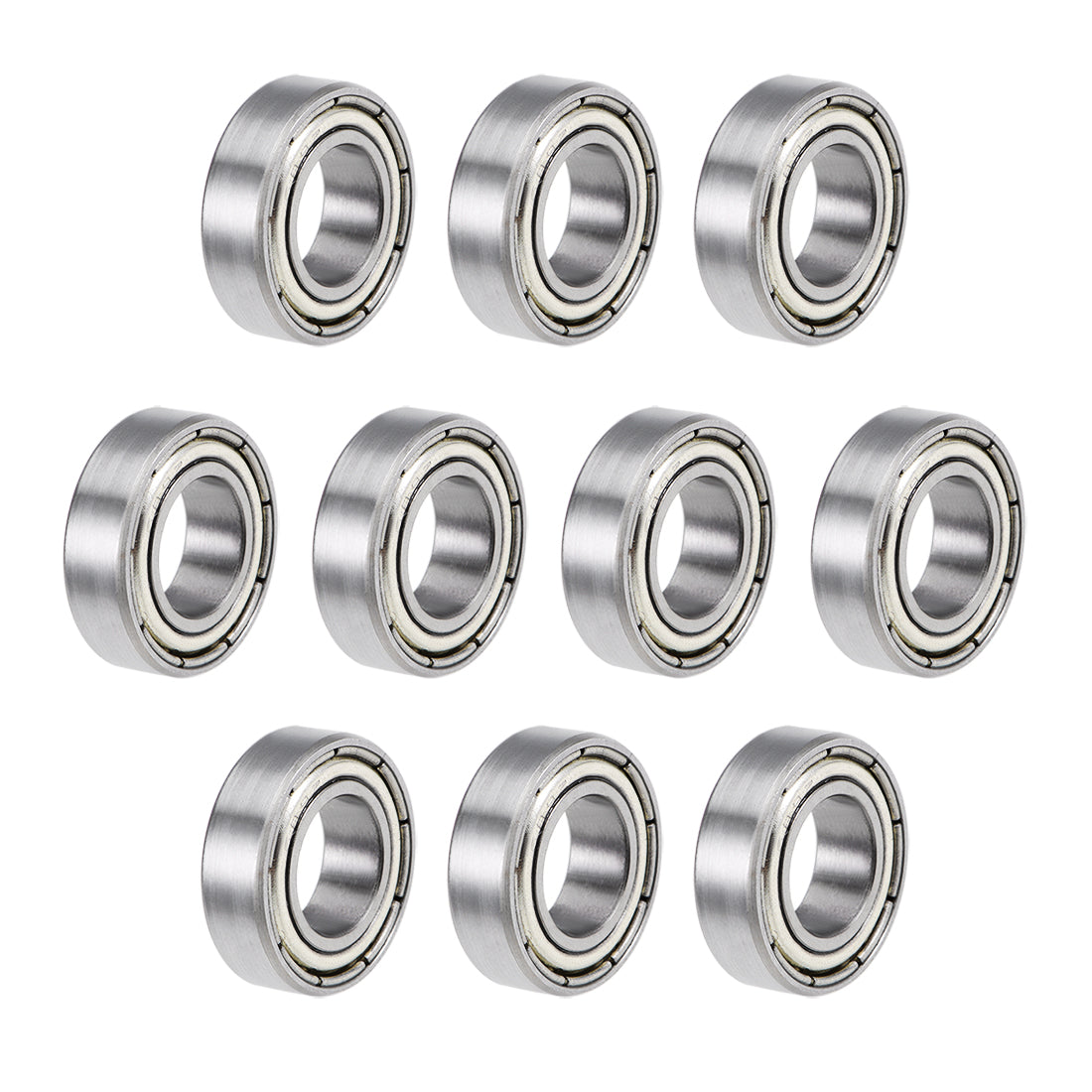 uxcell Uxcell Deep Groove Ball Bearings Metric Double Shielded High Carbon Steel Z2 Level