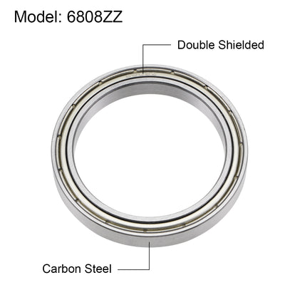 Harfington Uxcell Deep Groove Ball Bearings Metric Double Shield Carbon Steel Z1