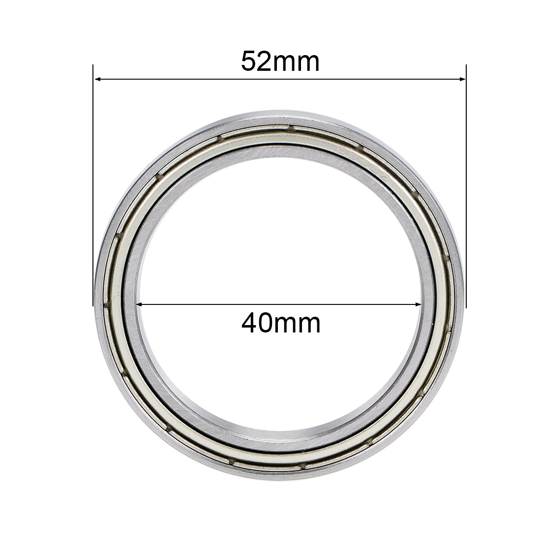 uxcell Uxcell Deep Groove Ball Bearings Metric Double Shield Carbon Steel Z1