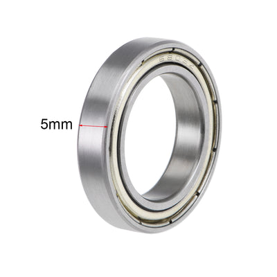 Harfington Uxcell Deep Groove Ball Bearings Metric Double Shield Carbon Steel Z1