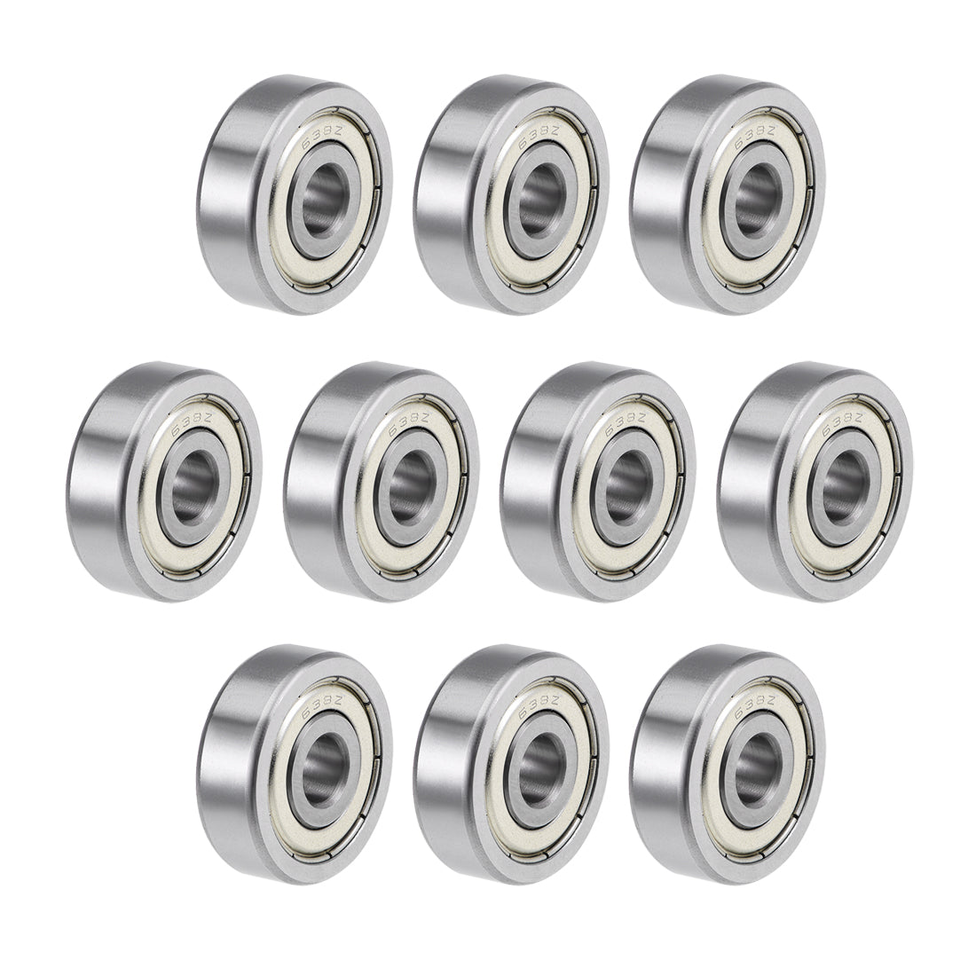 uxcell Uxcell Deep Groove Ball Bearings Metric Double Shielded High Carbon Steel Z2 Level