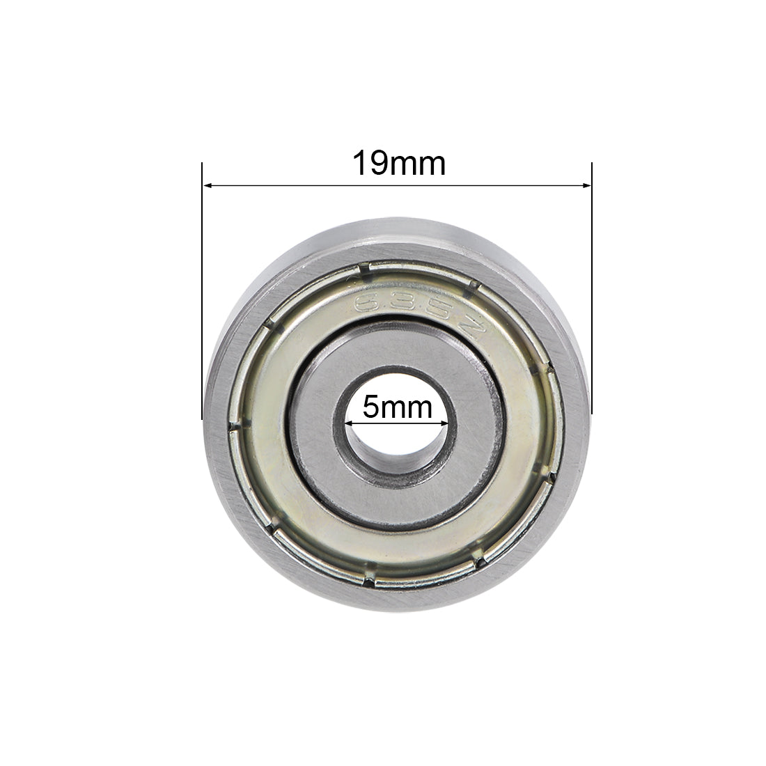 uxcell Uxcell Deep Groove Ball Bearings Metric Double Shielded High Carbon Steel Z2 Level