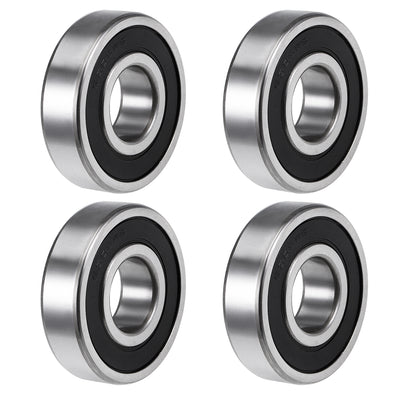 Harfington Uxcell Deep Groove Ball Bearing Metric Double Sealed High Carbon Steel Z2