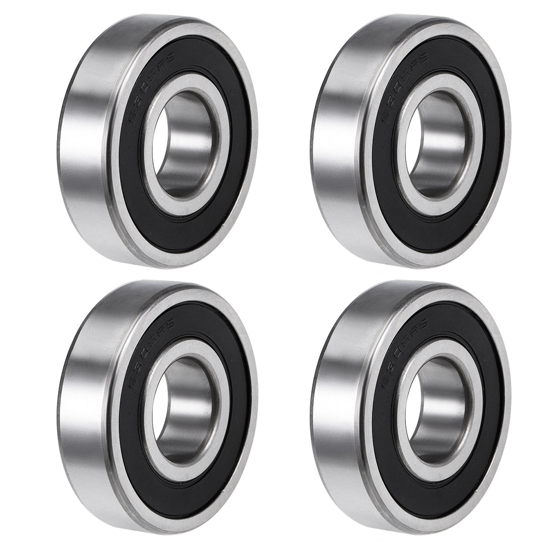 uxcell Uxcell Deep Groove Ball Bearing Metric Double Sealed High Carbon Steel Z2