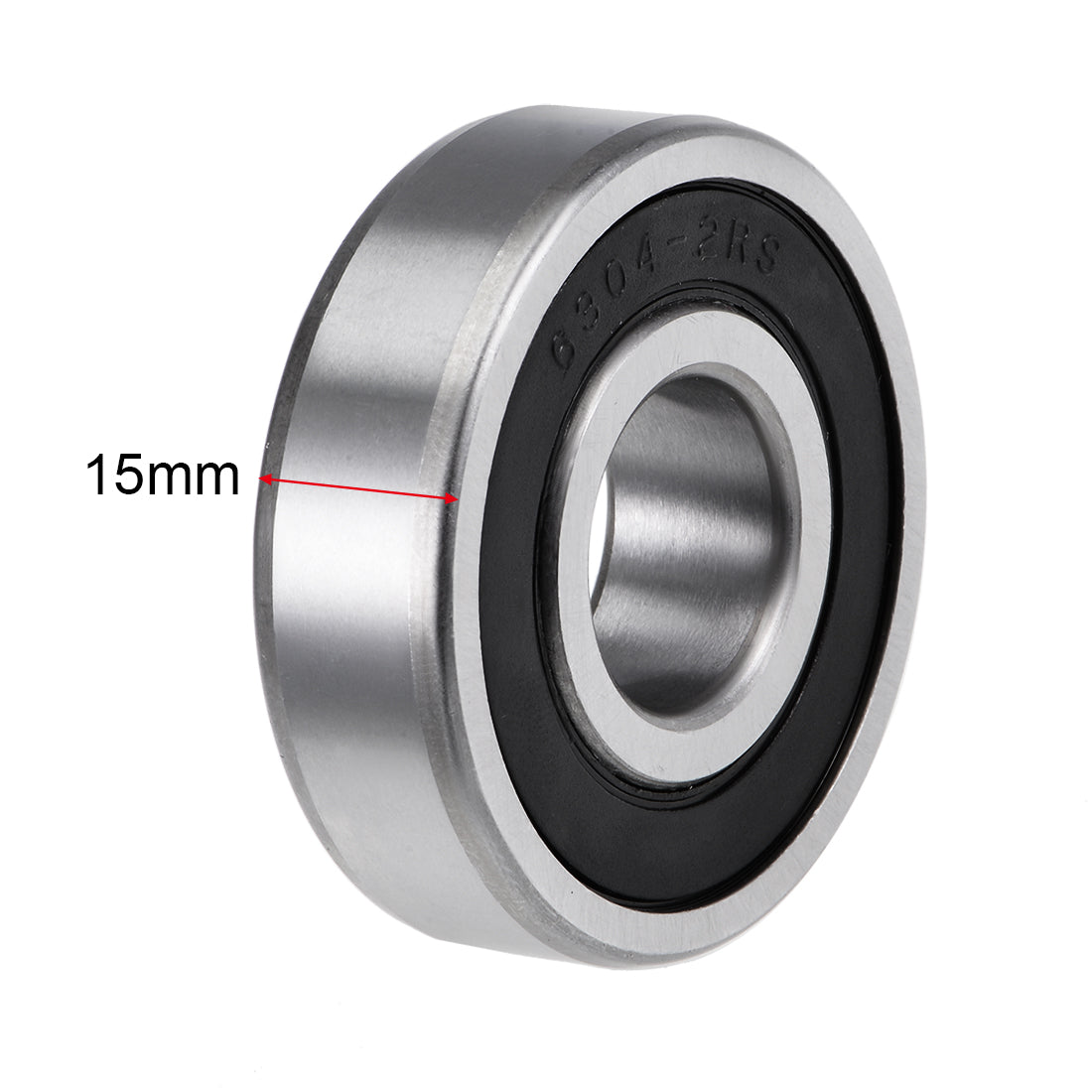 uxcell Uxcell Deep Groove Ball Bearing Metric Double Sealed High Carbon Steel Z2