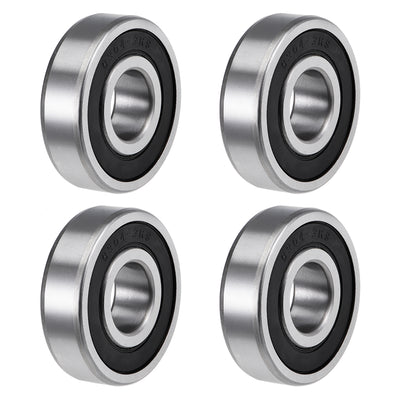 Harfington Uxcell Deep Groove Ball Bearing Metric Double Sealed High Carbon Steel Z2