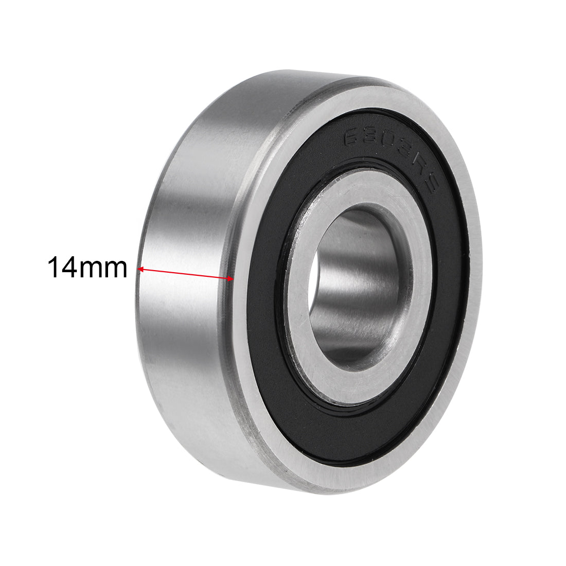 uxcell Uxcell Deep Groove Ball Bearing Metric Double Sealed High Carbon Steel Z2