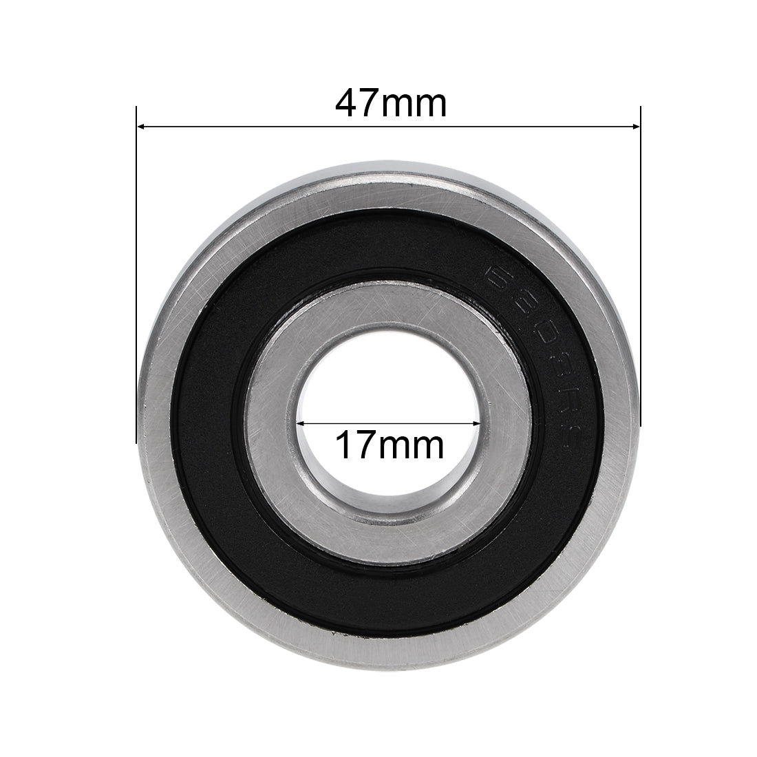 uxcell Uxcell Deep Groove Ball Bearing Metric Double Sealed High Carbon Steel Z2