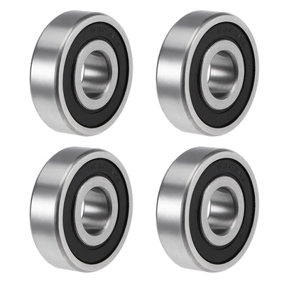 Harfington Uxcell Deep Groove Ball Bearing Metric Double Sealed High Carbon Steel Z2