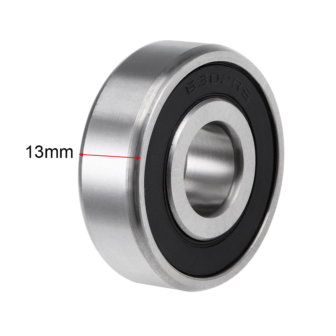 uxcell Uxcell Deep Groove Ball Bearing Metric Double Sealed High Carbon Steel Z2