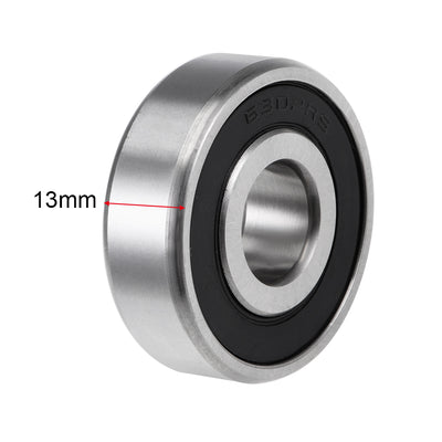 Harfington Uxcell Deep Groove Ball Bearing Metric Double Sealed High Carbon Steel Z2