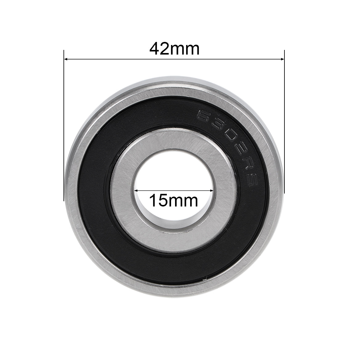 uxcell Uxcell Deep Groove Ball Bearing Metric Double Sealed High Carbon Steel Z2